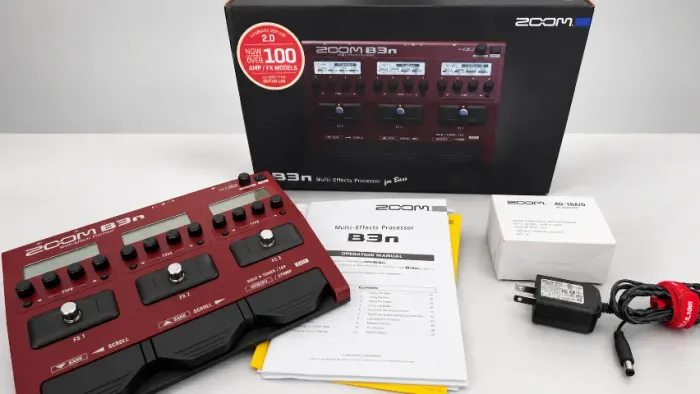 Pedaleira Zoom B3n para Baixo + Caixa, Manual e Fonte Originais