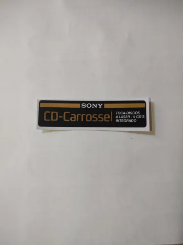 Adesivo aparelho de som Mini system Sony lbt 495  Aiwa Philips gradiente panasoni jvc cce 