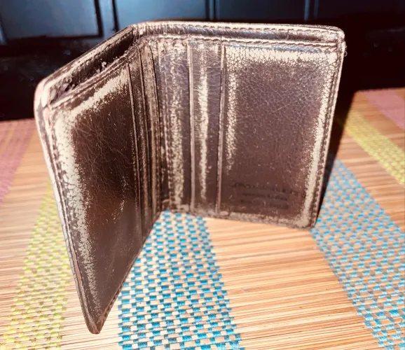 Carteira CALVIN KLEIN couro envelhecido