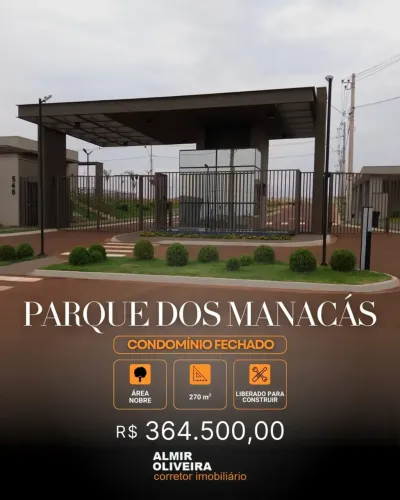 Lotes no Condomínio Parque dos Manacás de 270m² para venda em Sertãozinho/SP