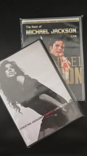 Combo DVDs: Michael Jackson e Christina Aguilera
