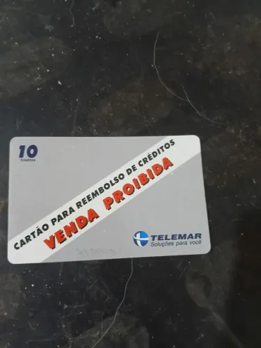 Cartão telefônico antigo