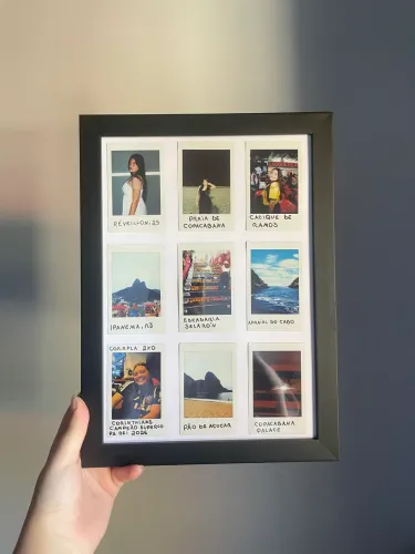 Presente de dia dos namorados-Quadro de fotos polaroids