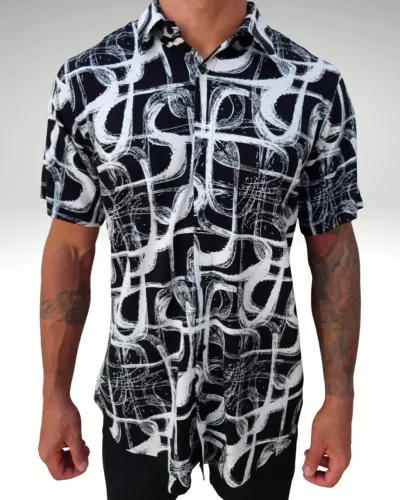 Camisas manga curta estampadas