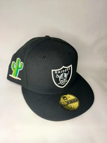 Boné Oakland Raiders preto - New era - 59fifty - Nfl - Football americano - 7 1/2 