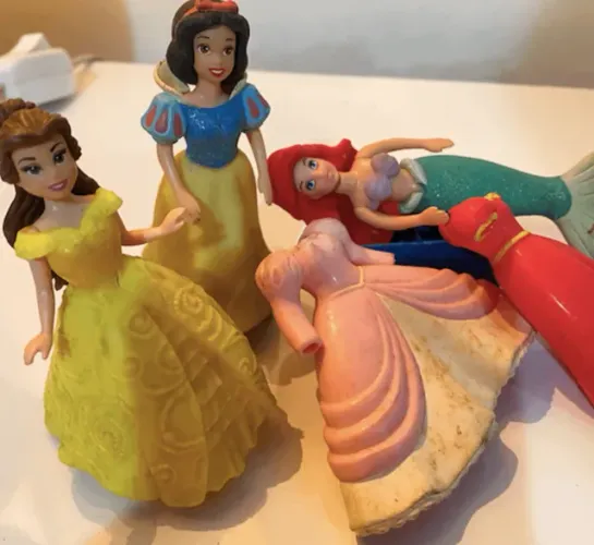 lote:3 pollys princesas anos 2000 (usado) disney