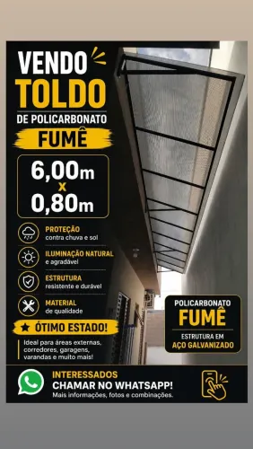 VENDO TOLDO POLICARBONATO