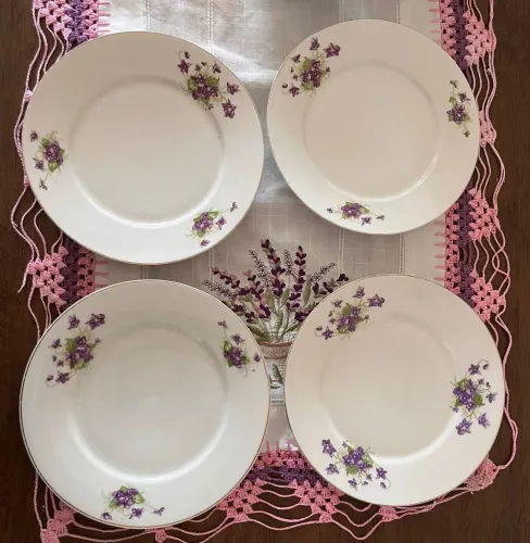 4 PEÇAS PRATO DE PORCELANA MAUA!!!!!!