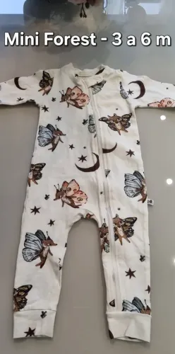 Macacão menina mini forest 3-6 meses