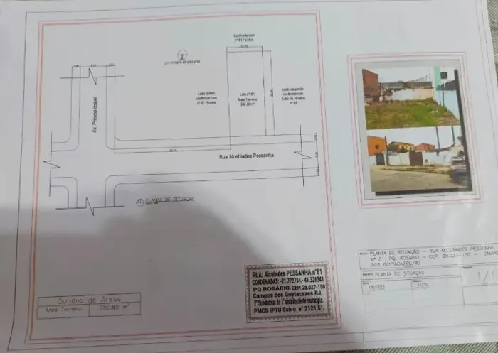 Terreno 280 m² - Limpo - Sem Construção - 20 m da Avenida Princesa Isabel