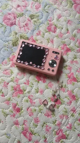 Câmera digital rosa 4k