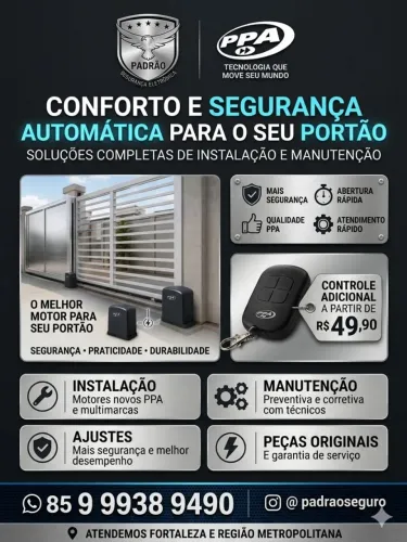 Motor de portão e troca de roldanas