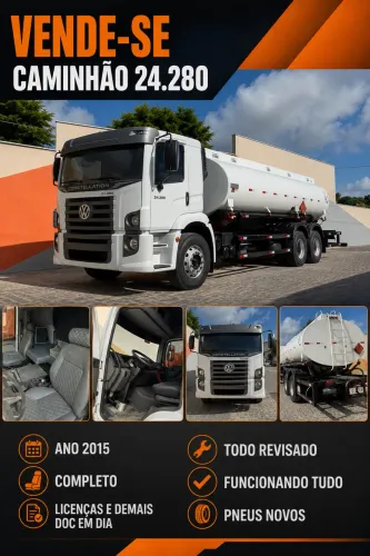 Caminhão Tanque VW 24.280 Extra! 
