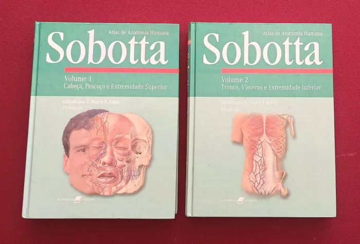 Livros Sobotta Anatomia Humana volumes 1 e 2