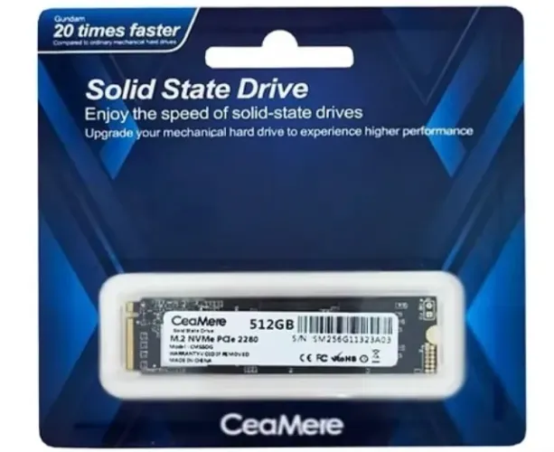 12X CARTÃO - Nvme M.2 512GB NOTEBOOK/PC CEAMERE 512GB NOVO ORIGINAL LACRADO - 12X CARTÃO