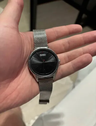 Relógio HUGO by Hugo Boss Masculino Preto Aço Inox Original