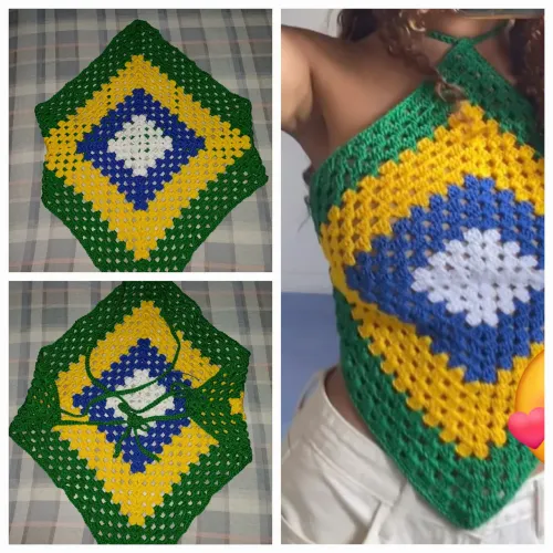 Peça em croché do Brasil 