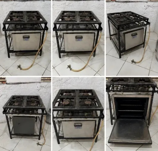 FOGAO INDUSTRIAL 4 BOCAS, MARCA: BREY - ALTA PRESSÃO