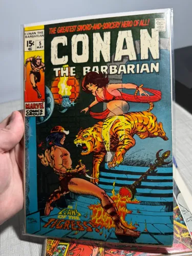 Conan the Barbarian, o bárbaro número #5 Importada 1970 Marvel