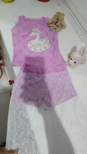 Conjunto lindo novo, veste 3/4 anos,28 reais