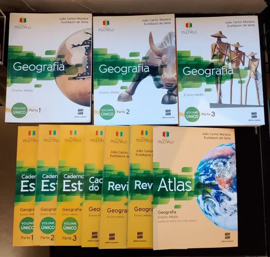 BOX Projeto Múltiplo Geografia completo (10 livros)- Praticamente sem uso