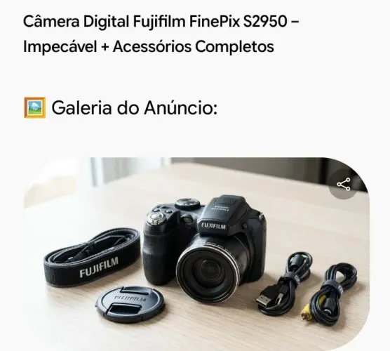 Máquina Fujifilm semi nova , nunca foi aberta, em excelente estado