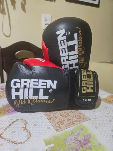 Luva de boxe profissional Green Hill Legend (Luva de couro de verdade)