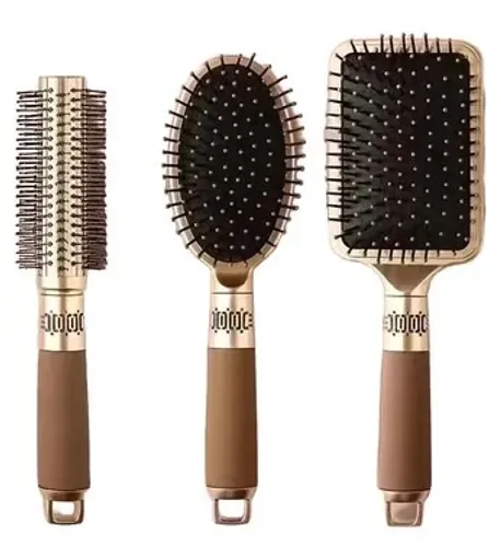 Kit com 3 Escovas de Cabelo Modeladoras Massagem z1586
