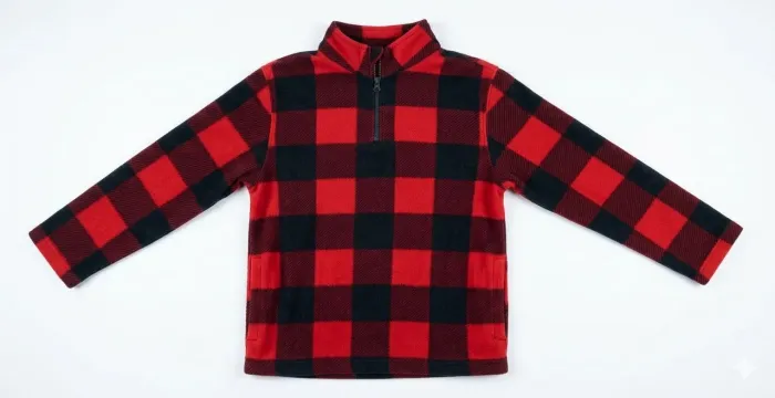Blusa Flanelada Xadrez Crazy 8 Infantil Tam M (7-8 anos) Vermelha e Preta