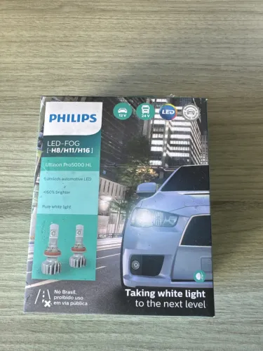 Kit par lâmpada led Philips Ultinon H8 H11 H16 Pro 5.000