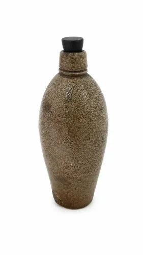 Vaso Decorativo em Cerâmica Rústica com Tampa - Estilo Artesanal