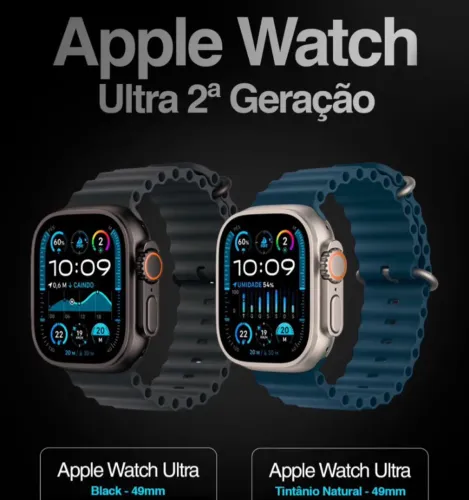 Relógio Apple Watch Ultra 2ª Geração 49MM | Preto | Novo 