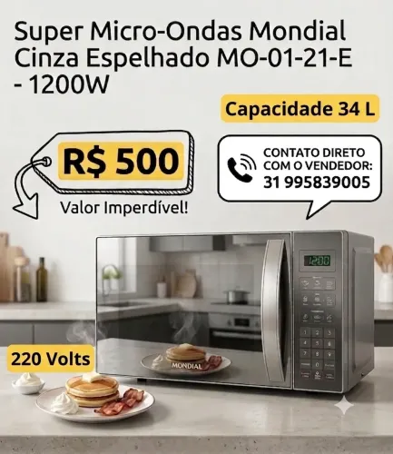 Microondas Novo Mondial ou Midea