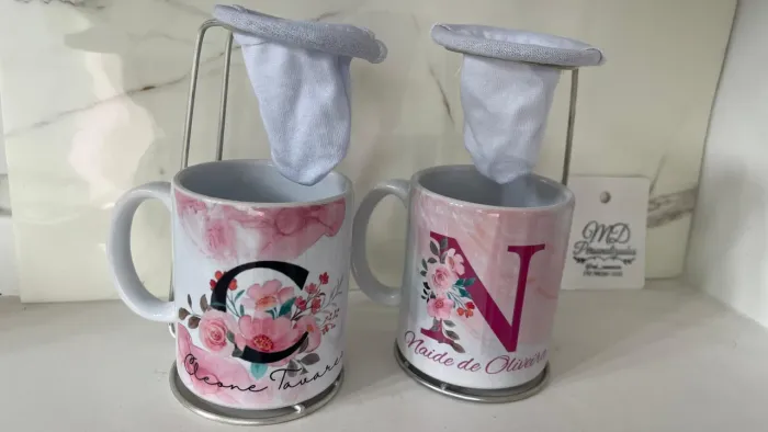 Kit Caneca Personalizada + Mini Coador
