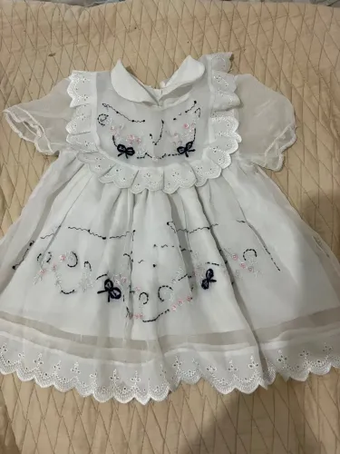 Vestido branco até 6 meses 