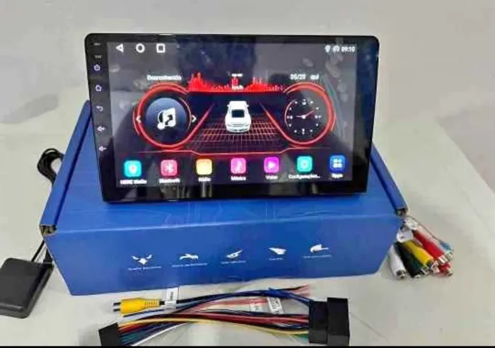 Central multimídia 9 polegadas Android e CarPlay  2 din rádio 