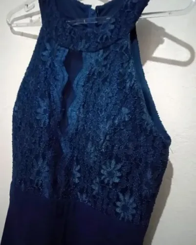 Vestido de festa azul