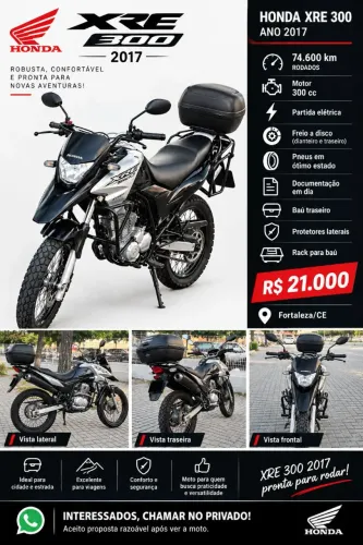 HONDA XRE 300 2017