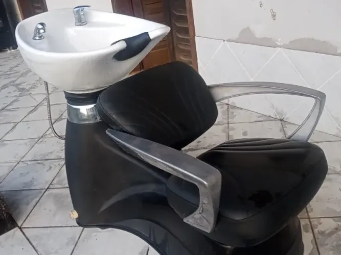 Lavatório de salão Dompel cuba em porcelana