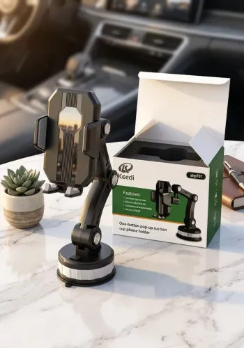 Suporte de Celular Automotivo Premium Keedi - Fixação Extrema e Design Elegante
