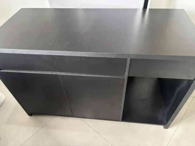 Movel Bar Preto - 1.30cm x 80cm x 50cm
