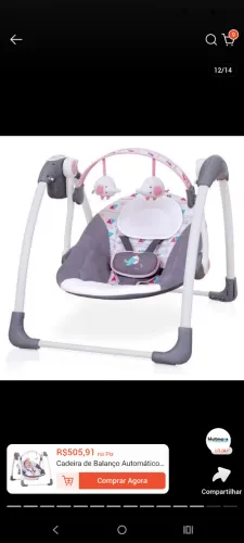 Cadeirinha de balanço automática 