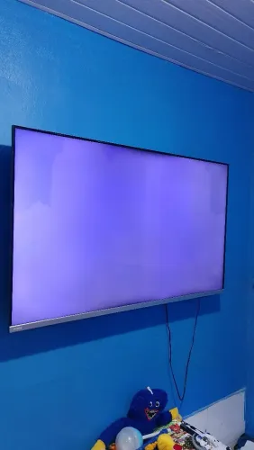 Tv Philips retirada de peças tela branca 