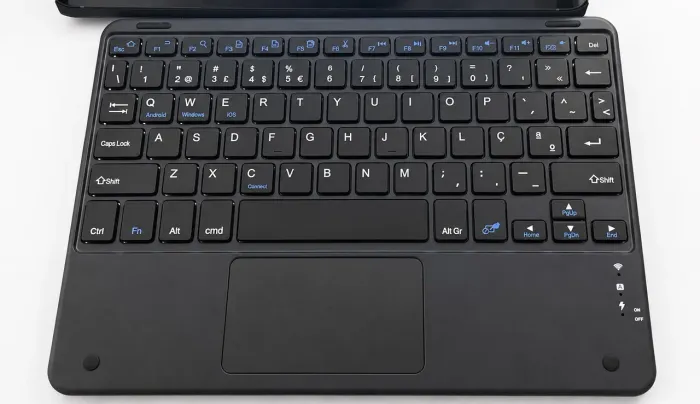 Capa Com Teclado Tab Samsung S10 Fe 10.9 Imantado Usb Sleep