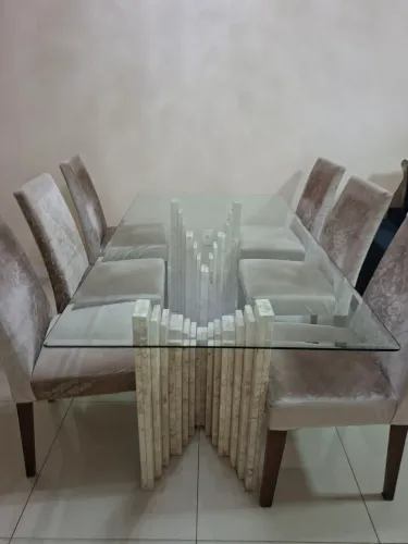 Mesa tampo vidro