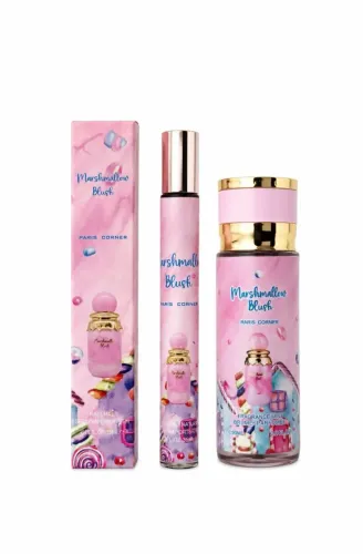 Kit Marshmallow Blush Perfume 35ml + Body Splash 90ml Gourmand Baunilhado