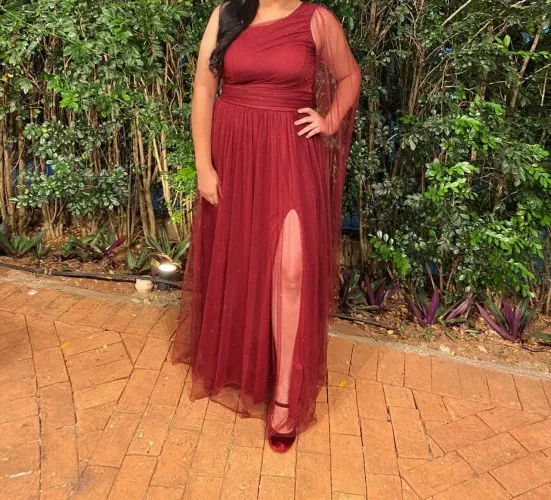 Vestido Marsala/Vinho de madrinha casamento tamanho único 