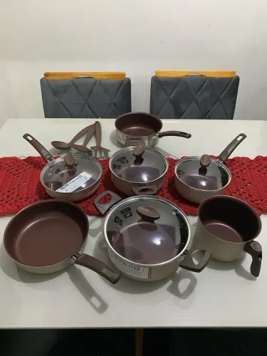 Conjunto de Panelas Antiaderente - 10 PEÇAS