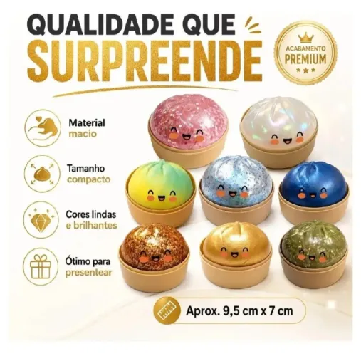 Squishy Perfeito para Relaxar Colecionar Spirobol Dumpling