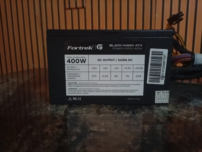 Fonte Black hawk ATX 400W